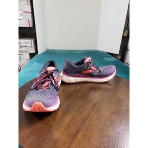 Brooks Transcend 6 Shoes Size 8.5 Womens Black Pink Running Gym 1202871B080